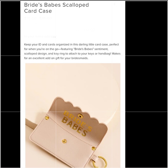 Francesca’s birde’s babes scalloped card case - Picture 5 of 11